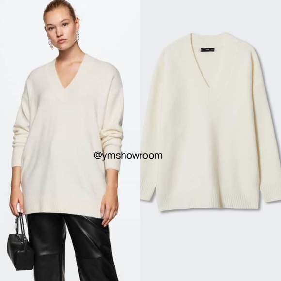 MANGO V-neck sweater - Picture 1 of 8